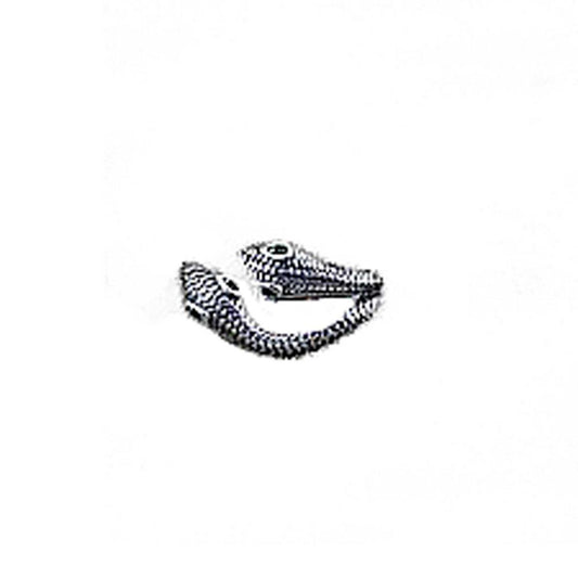 Ear Cuff Serpenti con occhi verdi in Argento 925