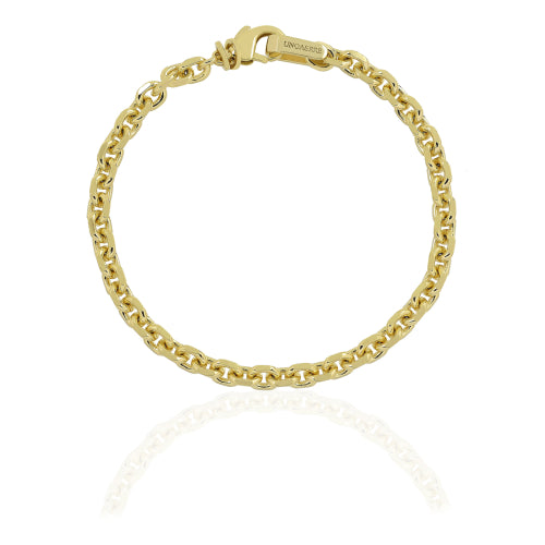 Bracciale catena ovale dorata Unoaerre Ref. 2500