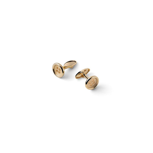 Gemelli bottone in argento dorato Unoaerrre Rif.6608