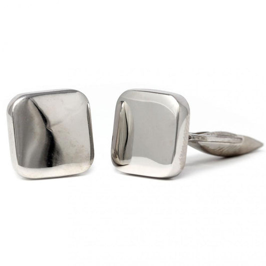 Gemelli in Argento 925 Quadrati Lucidi Personalizzabili cm 1,5