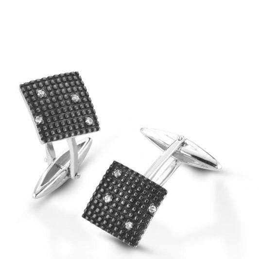 Gemelli Uomo Quadrati con Diamanti