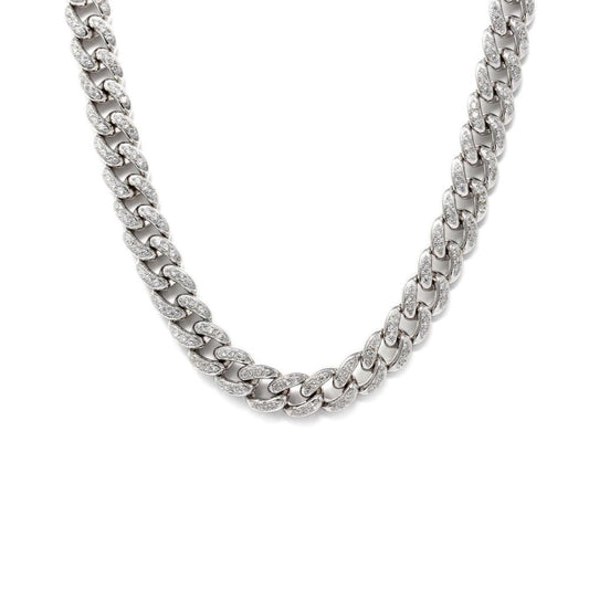 Girocollo Grumetta con Zirconi in Argento 925 cm 41