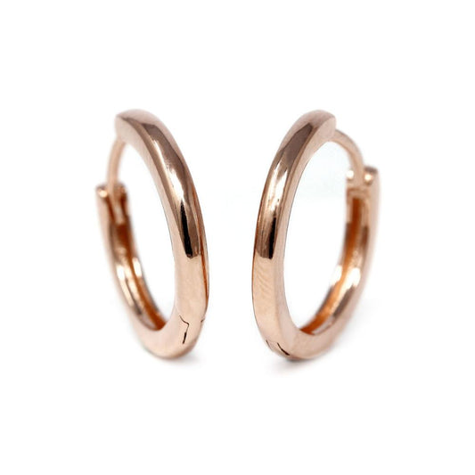 Orecchini a Cerchio in Argento 925 Rosa Ø 12