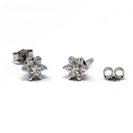 Orecchini Fiore con Diamanti CT 0.30