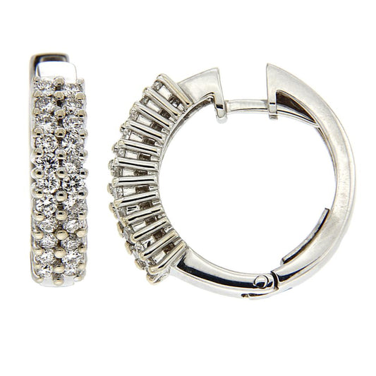 Orecchini Cechio con 44 Diamanti CT 0.88
