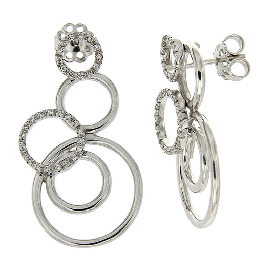Orecchini cerchi con Diamanti CT 0.24