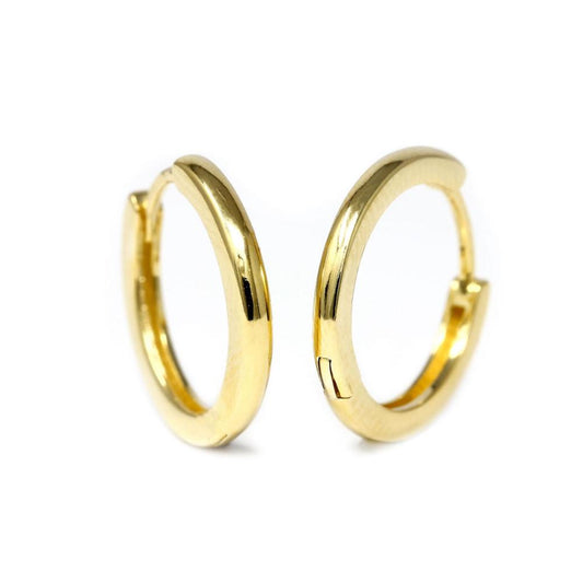 Orecchini cerchietto in argento 925 dorato