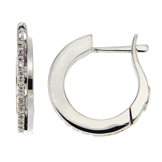 Orecchini Cerchio con Diamanti CT 0.16