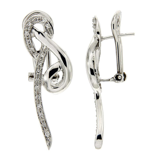 Orecchini Fiocco con Diamanti CT 0.32