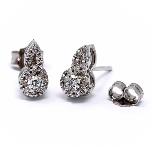 Orecchini Punto Luce con Diamanti CT 0.13