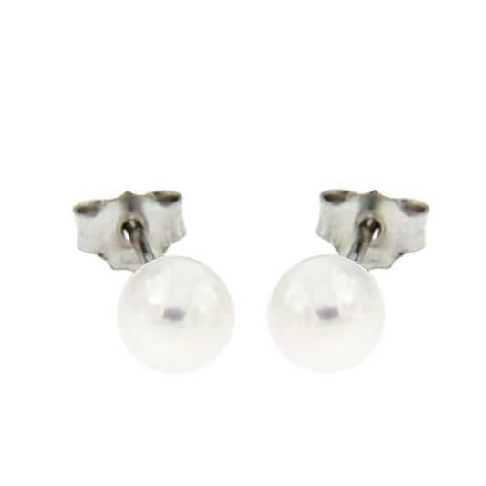Orecchini con perla Freshwater 6/6.5 mm