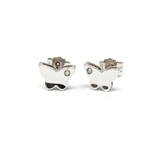 Orecchini Farfalla con Diamanti CT 0.02