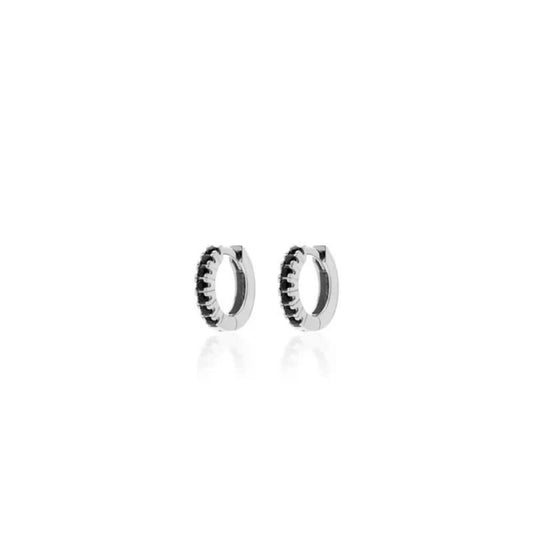 Orecchini in argento con zirconia cubica nero UNOAERRE 6021