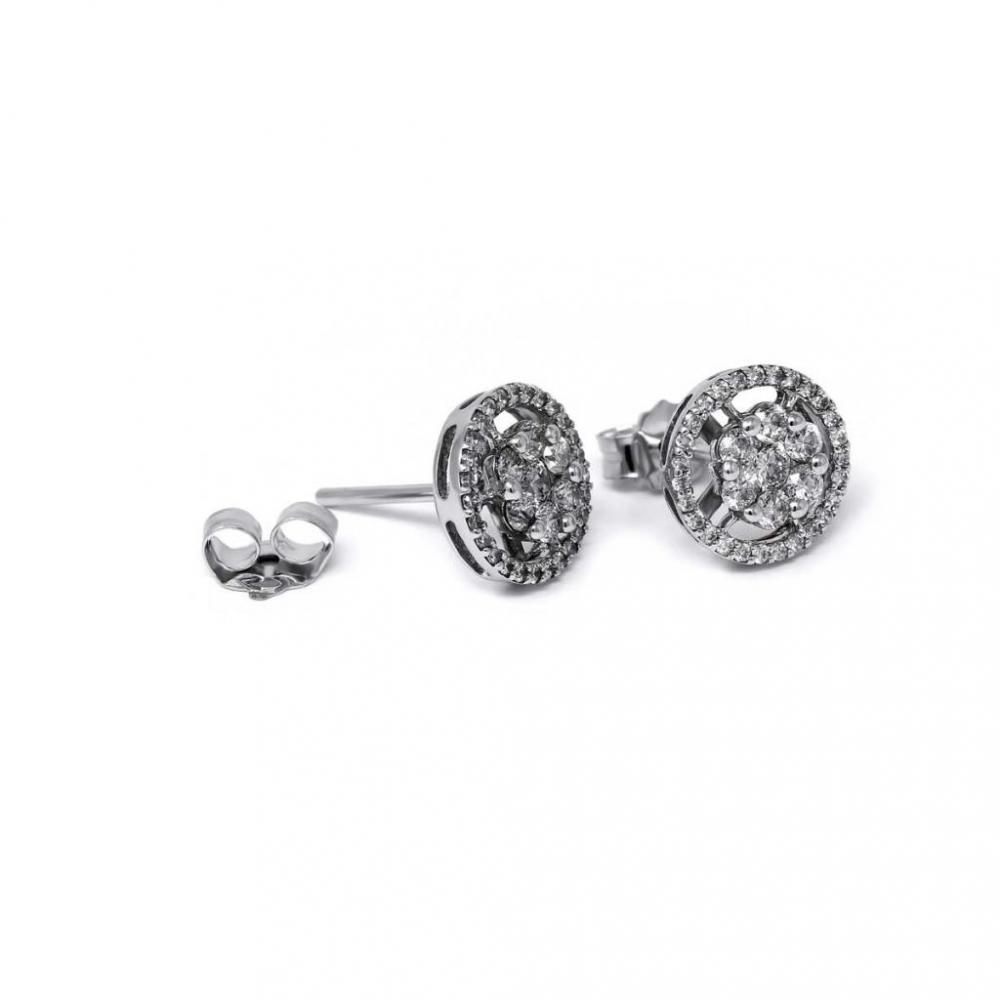 Orecchini Punto Luce Fantasia con Diamanti CT 0.60
