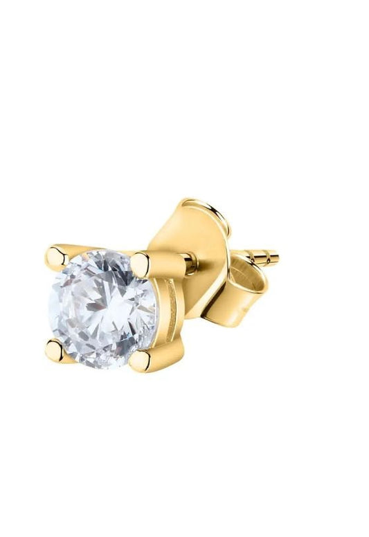 Monorecchino Punto Luce Giallo in Argento 925