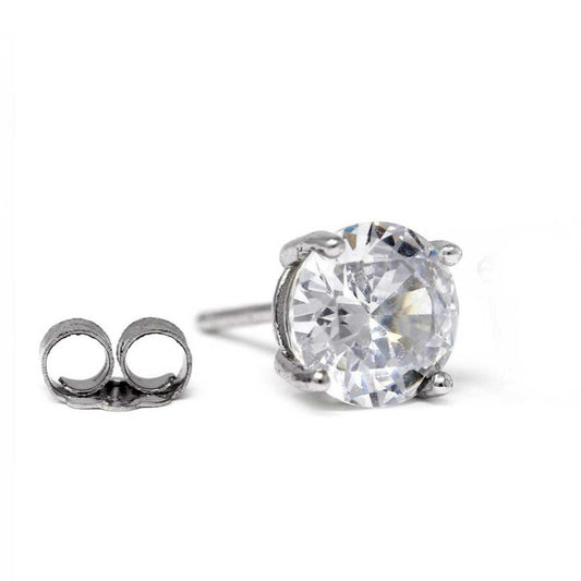 Monorecchino Punto Luce in Argento Cubic Zirconia