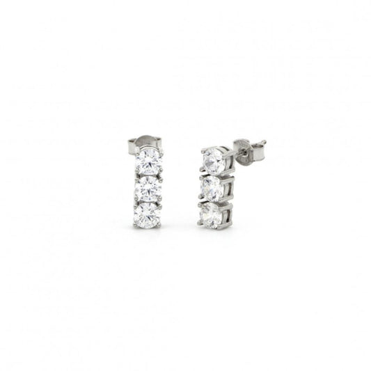 Orecchini Trilogy in argento bianco Unoaerre Ref. 5825
