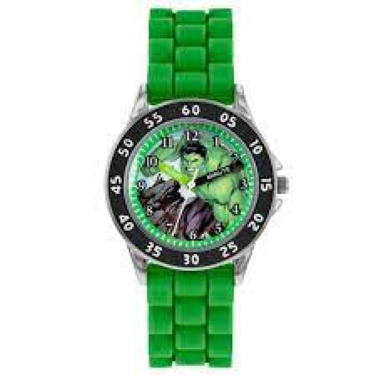 Orologio Da Ragazzi Con Cinturino In Silicone Verde Al Quarzo Avengers Hulk Disney AVG9032