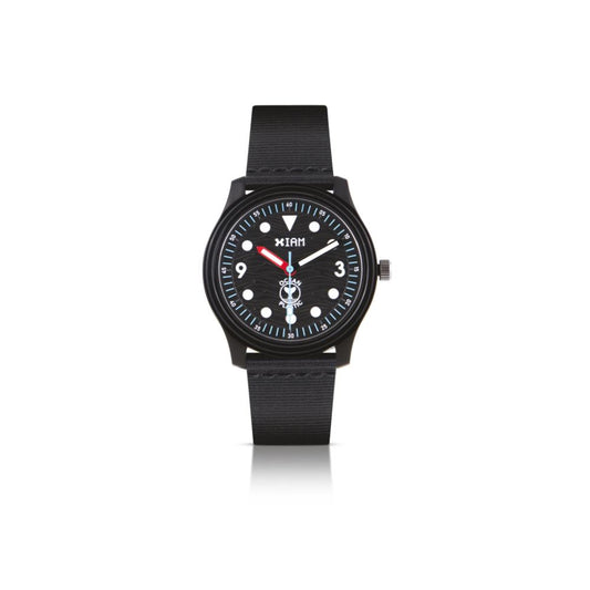 Orologio IAM in plastica riciclata cassa M – Cassa e cinturino nero