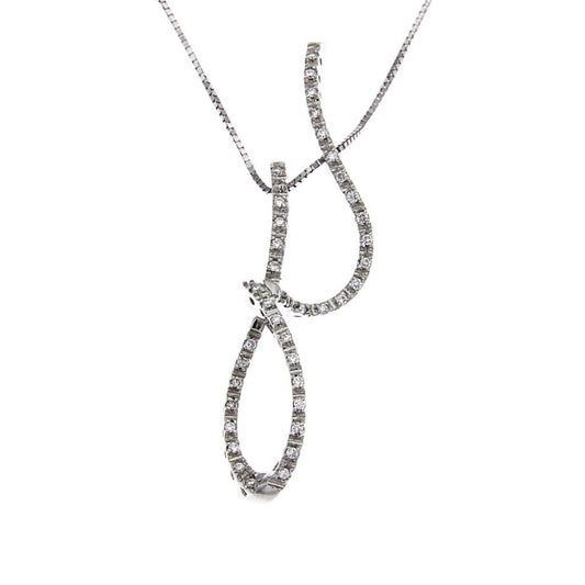 Pendente Stilizzato con 40 Diamanti CT 0.52