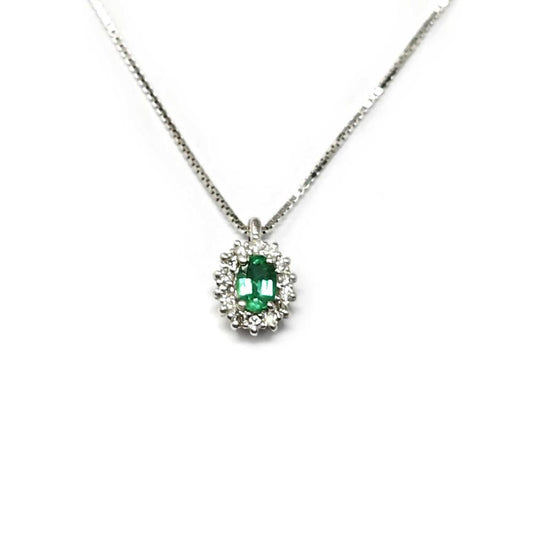 Pendente con Smeraldo e Diamanti