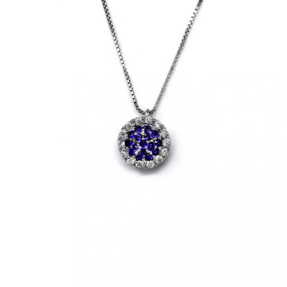 Pendente con Zaffiri CT 0.13 e Diamanti CT 0.08