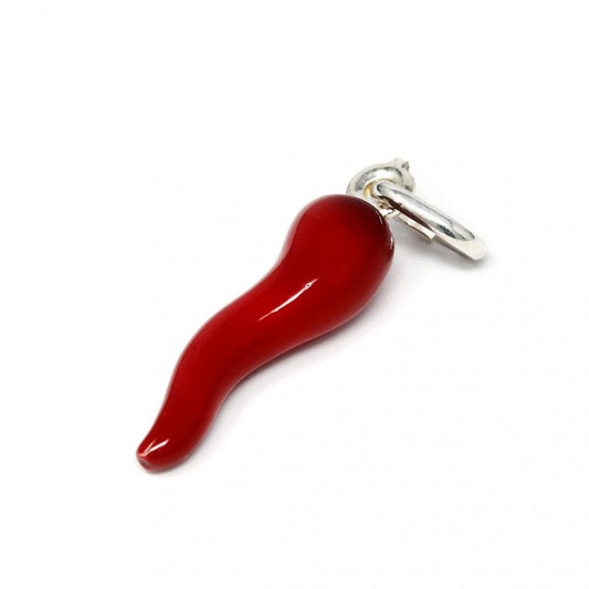 Pendente cornino Rosso in Argento 925