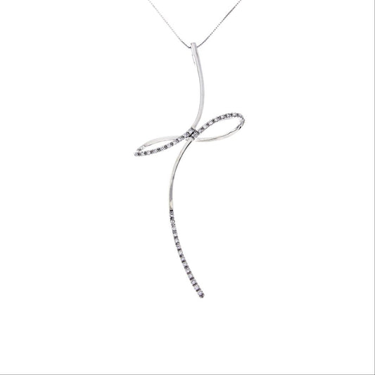 Pendente Croce con 35 Diamanti CT 0.18
