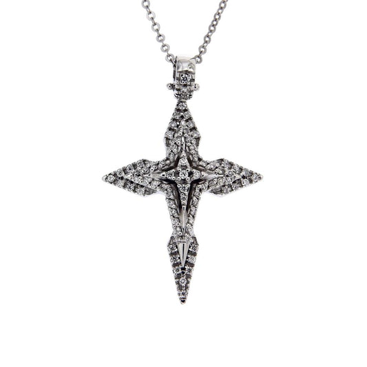 Pendente Croce con Diamanti Bianchi CT 0.30