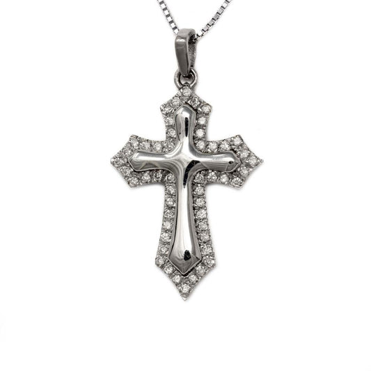 Pendente Croce con Diamanti CT 0.25
