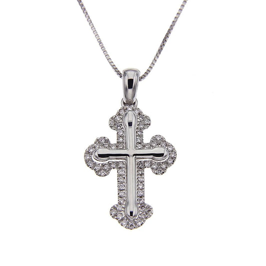 Pendente Croce con Diamanti CT 0.29