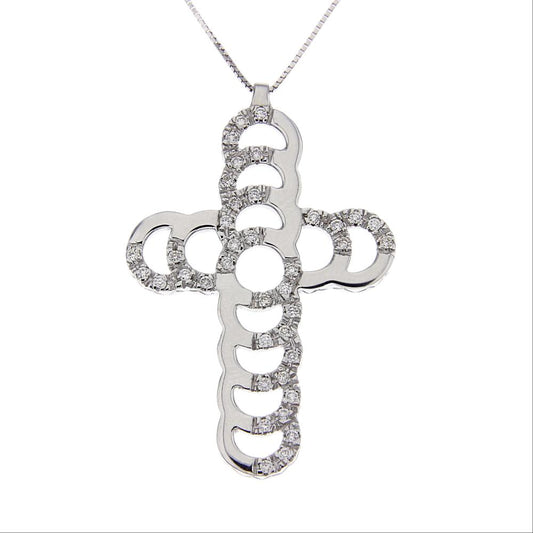 Pendente Croce con Diamanti CT 0.31