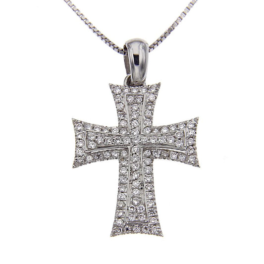 Pendente Croce con Diamanti CT 0.47