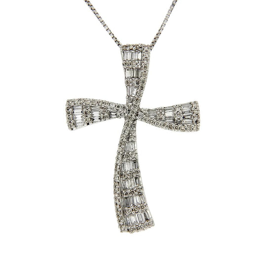Pendente Croce con Diamanti CT 0.66