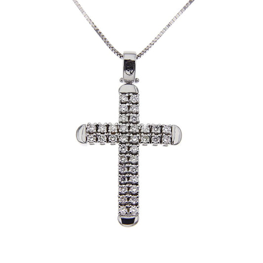 Pendente Croce con Diamanti CT 0.72