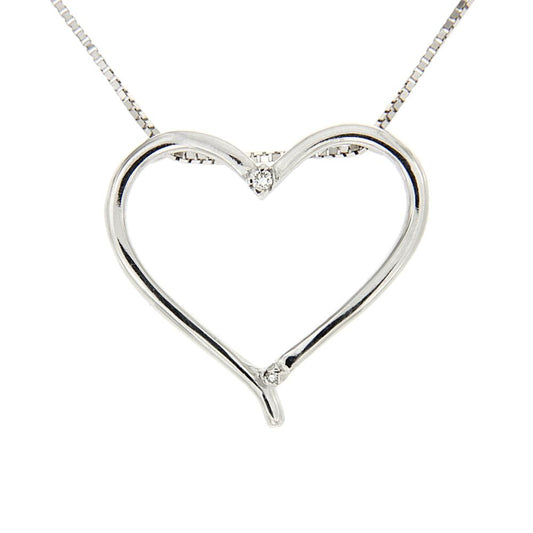 Pendente Cuore con Diamanti CT 0.03