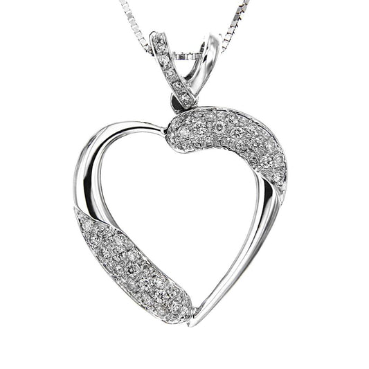 Pendente Cuore con Diamanti CT 0.40