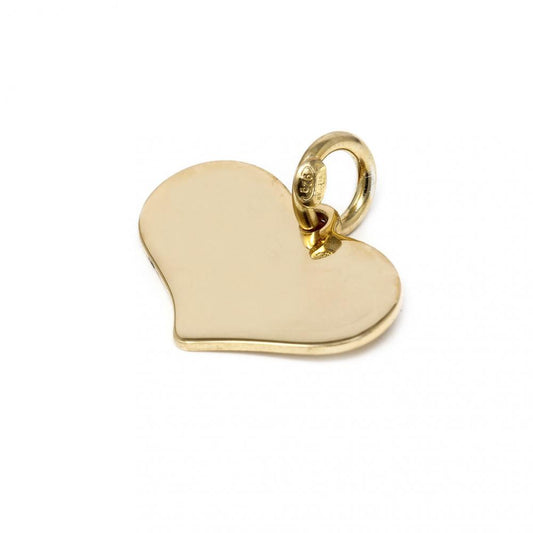 Pendente Cuore in Argento 925 Giallo cm 2.3