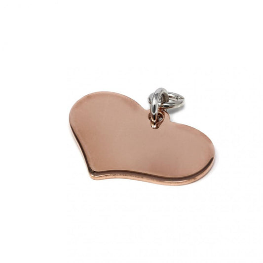 Pendente Cuore in Argento Rosato 925 cm 2.3