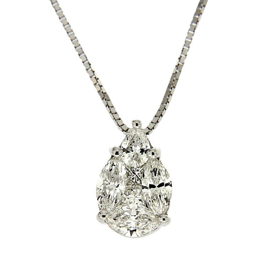 Pendente Goccia con Diamanti CT 0.52