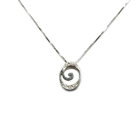 Pendente Lettera O con Diamanti  CT 0.03