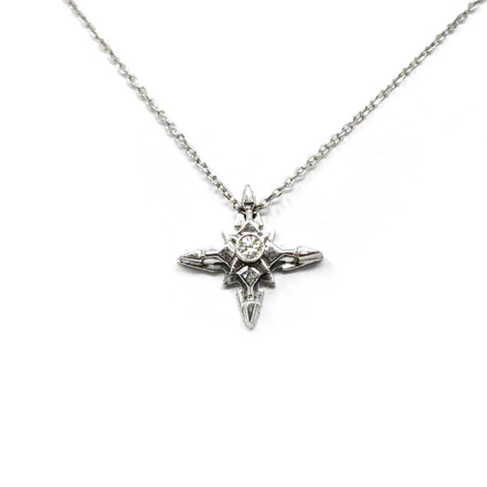 Pendente Rosa Dei Venti con Diamante Bianco CT. 0.02