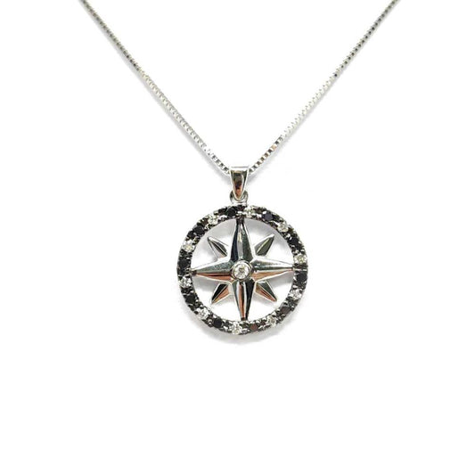 Pendente Rosa dei Venti con Diamanti
