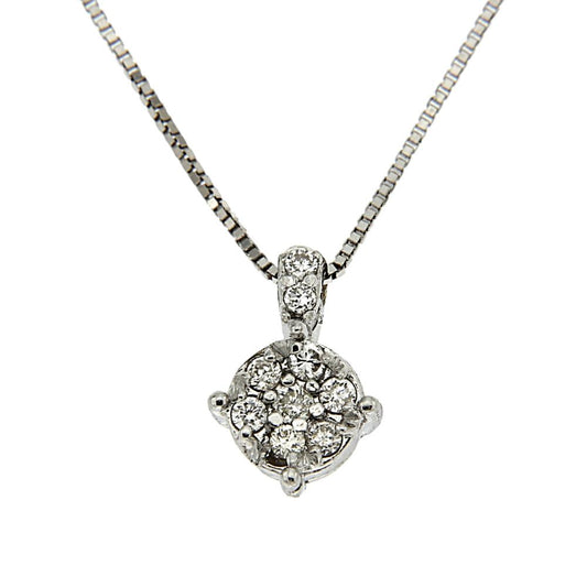 Pendente Rosetta con Diamanti CT 0.05