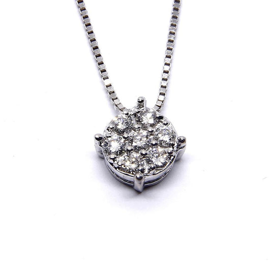 Pendente Rosetta con Diamanti CT 0.08