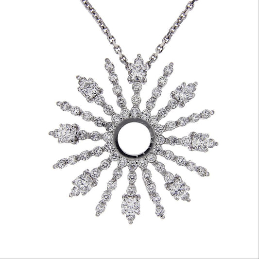 Pendente Sole con Diamanti CT 4.10