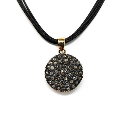 Pendente Stile Antico in Oro 14kt con 41 Diamanti CT 1.03