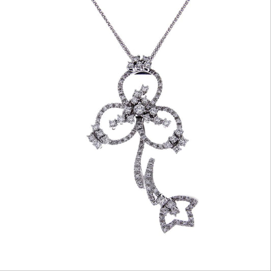 Pendente Stilizzato con 106 Diamanti CT 1.30