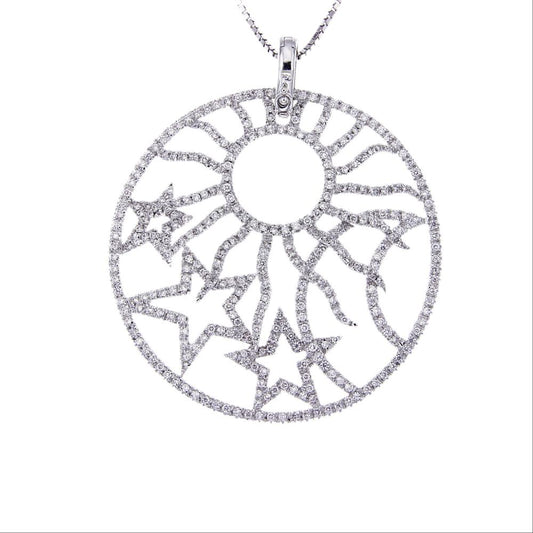 Pendente Stilizzato con 342 Diamanti CT 2.60
