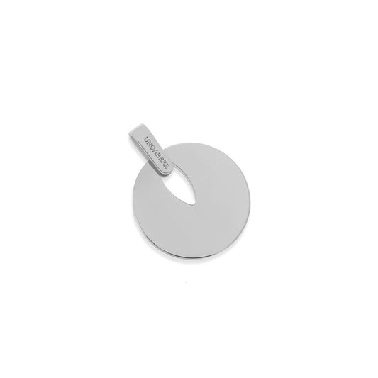 Pendente Unoaerre tondo argentato ref.2549